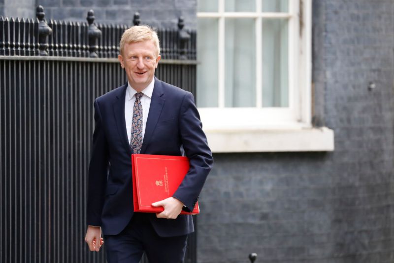 Britain's Culture Secretary Oliver Dowden arrives for a meeting of the cabinet at 10 Downing Street on March 11, 2020 ahead of the announcement of Britain's first post-Brexit budget. - Britain unveils its first post-Brexit budget on on March 11, with all eyes on emergency government measures to ease the economic pain from the coronavirus outbreak. (Photo by Tolga AKMEN / AFP) (Photo by TOLGA AKMEN/AFP via Getty Images)