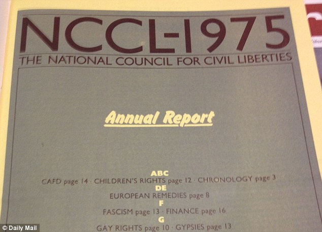 Annual report for 1975: Patricia Hewitt published this document in April 1976, which included a 'gay rights' section on page ten defending the Paedophile Information Exchange and its members